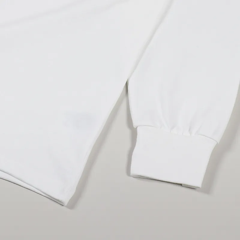 Polar Skate Co. Moth House Fill Logo Long Sleeve T Shirt White-6