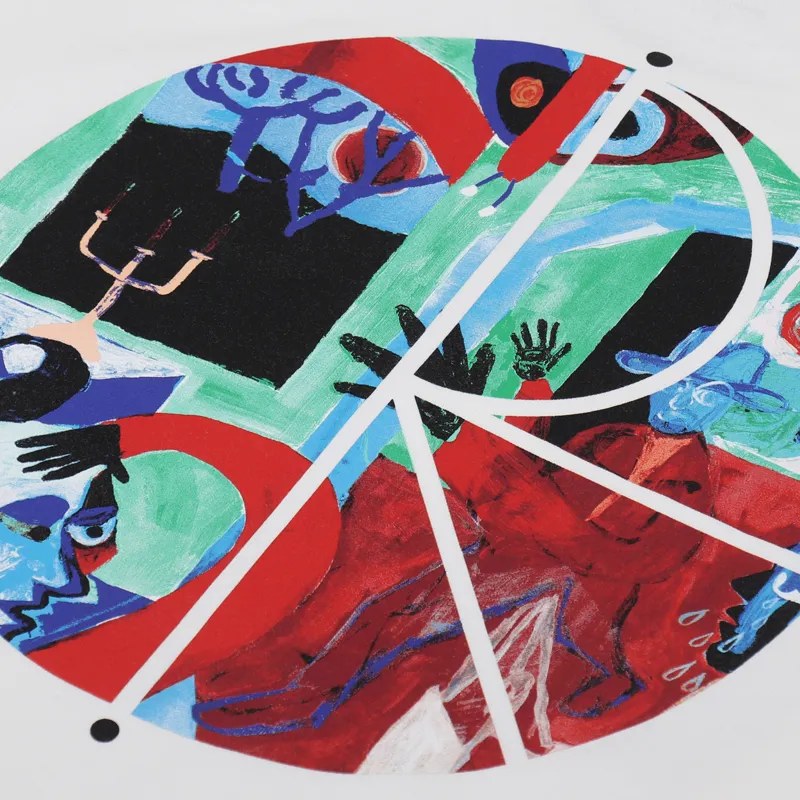 Polar Skate Co. Moth House Fill Logo Long Sleeve T Shirt White-4