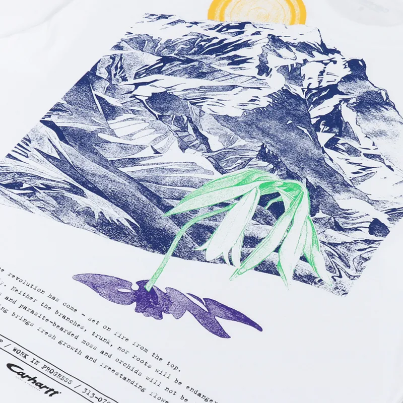 Carhartt WIP Mountain T Shirt White-4
