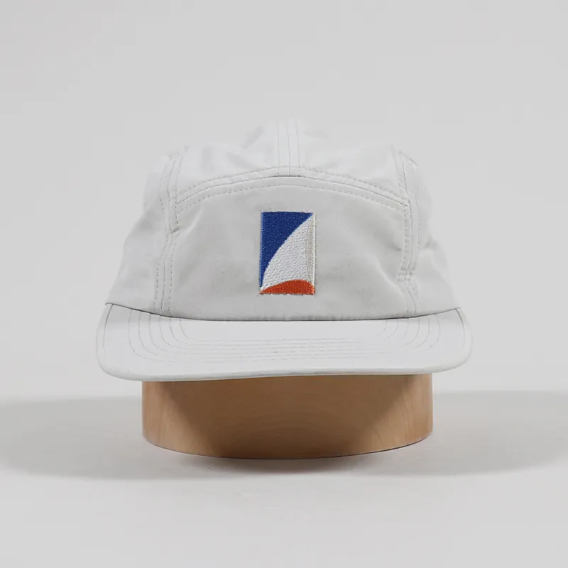 Parlez Streetwear Mens Marieholm Logo Five Panel Cap Light Grey