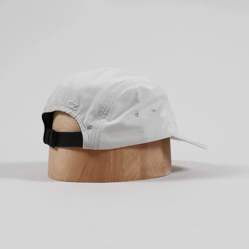 Parlez Streetwear Mens Marieholm Logo Five Panel Cap Light Grey