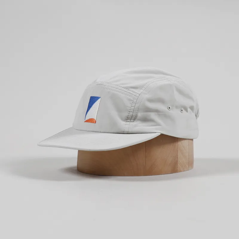 Parlez Streetwear Mens Marieholm Logo Five Panel Cap Light Grey