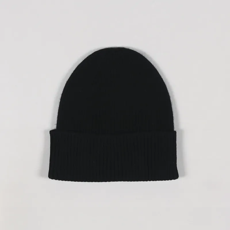 Colorful Standard Merino Wool Beanie Deep Black-1