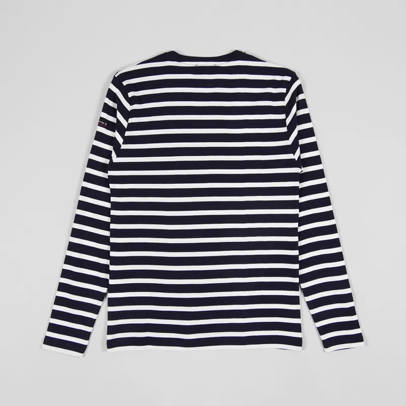Armor Lux Mariniere Crozon T Shirt Navire Blanc-1