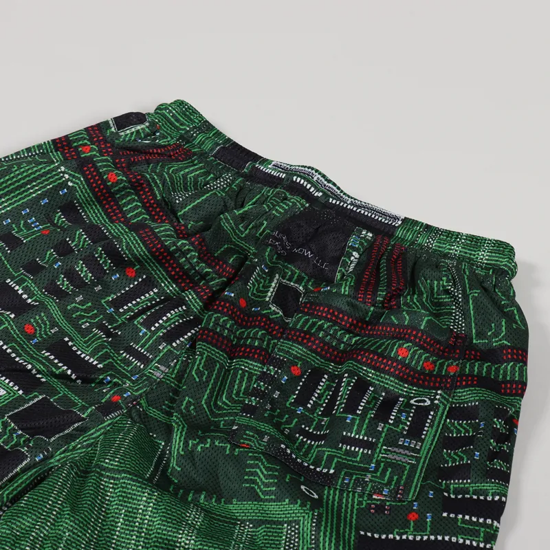 Pleasures Motherboard Basketball Shorts Green-3