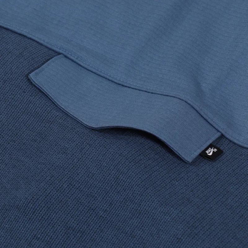 Nike SB Overdyed Crew Sweat Mystic Navy Dark Obsidian-4