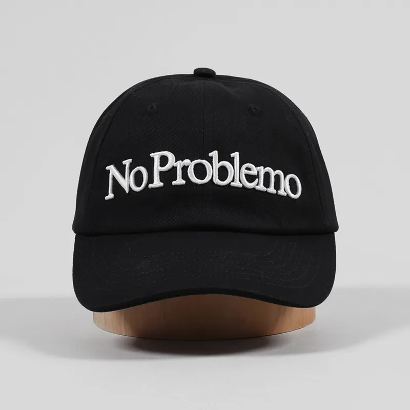 品質保証 Problemo No Embroidered Mens Arise Aries Logo Hat Black Cap 帽子