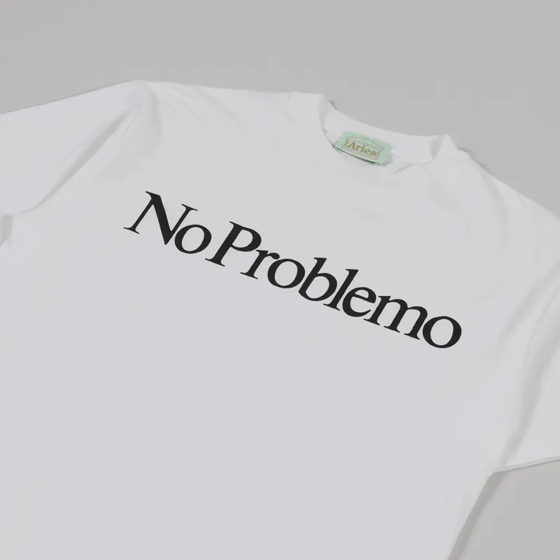 Aries No Problemo T Shirt White-2