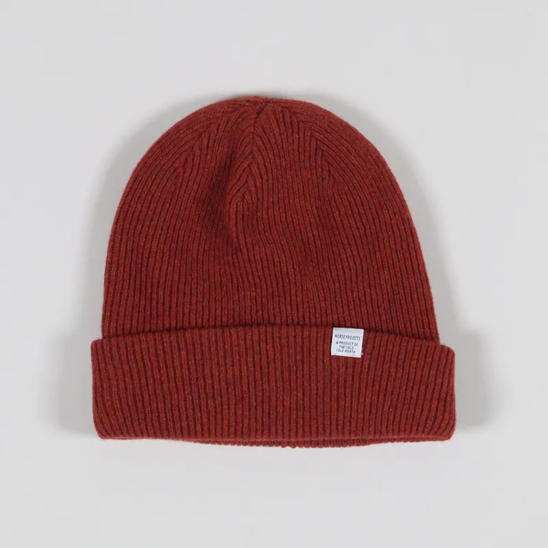 Norse Projects Beanie Carmine Red