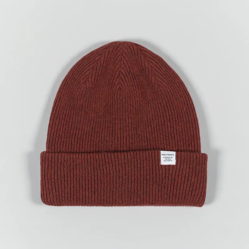 Norse Projects Beanie Cochineal Red