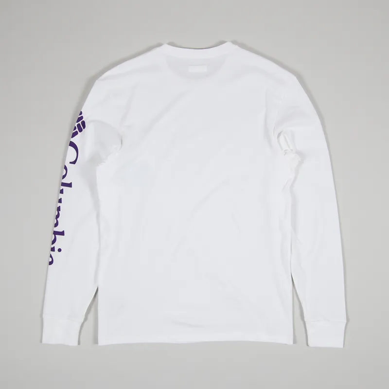 Columbia North Cascades Long Sleeve T Shirt White-1