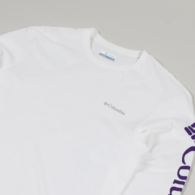 Columbia North Cascades Long Sleeve T Shirt White-2