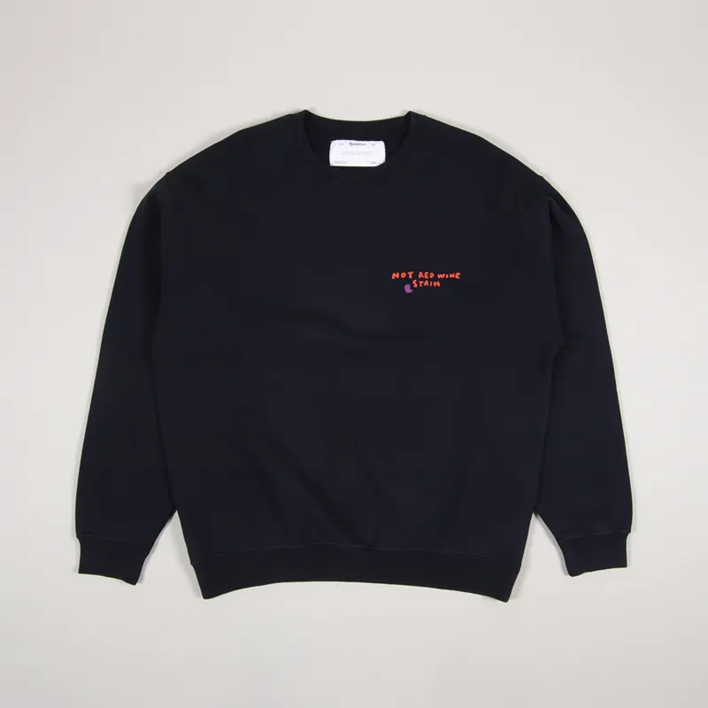 Reception Club Red Wine Sweat Dark Navy-1