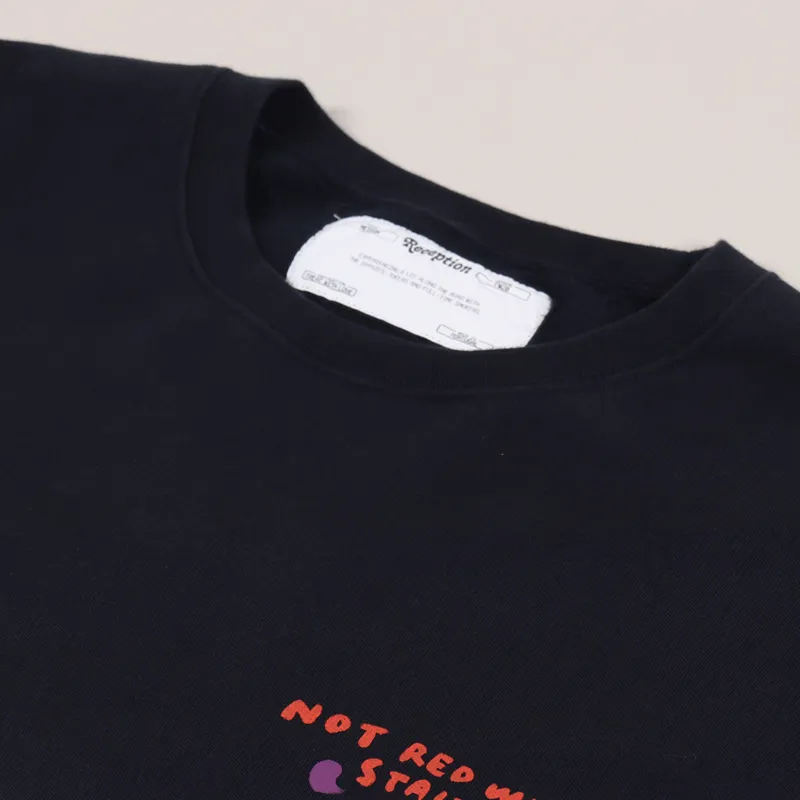 Reception Club Red Wine Sweat Dark Navy-7