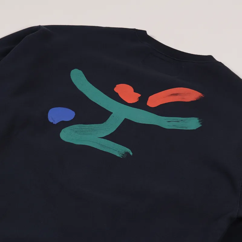 Reception Club Red Wine Sweat Dark Navy-3