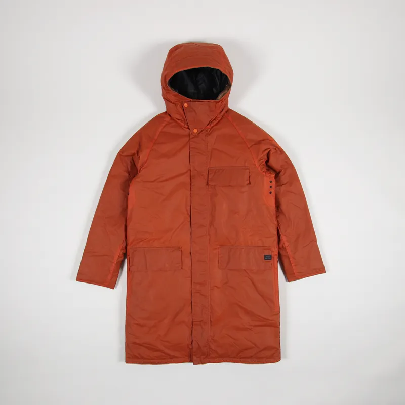 Barbour x Norse Projects Mens North Sea Parka Burnt Orange Jacket