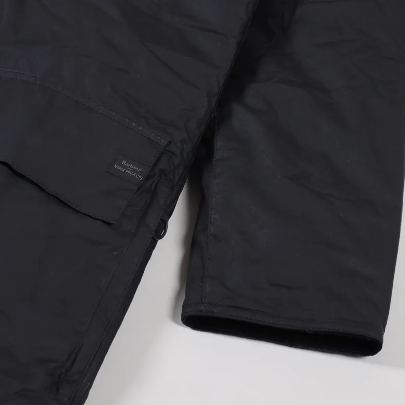 Barbour x Norse Projects Mens North Sea Parka Navy Blue Jacket