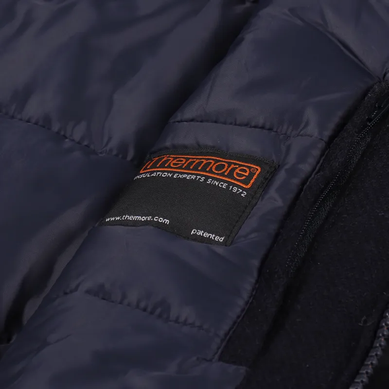 Barbour x Norse Projects Mens North Sea Parka Navy Blue Jacket