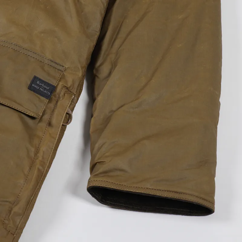 Barbour x Norse Projects Mens North Sea Parka Sand Green Jacket