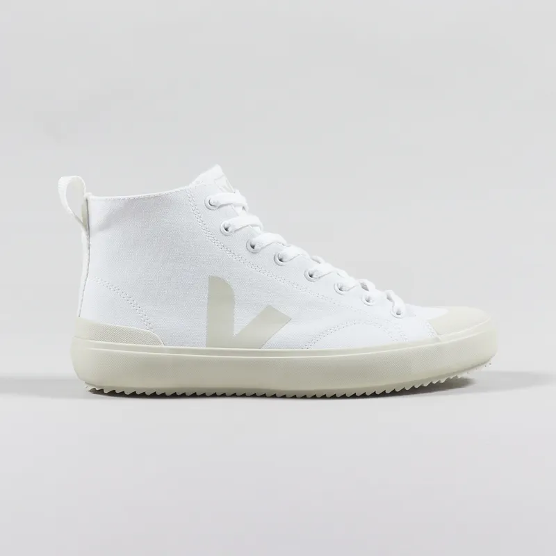 Veja Nova High Top Canvas Shoes White Pierre-4