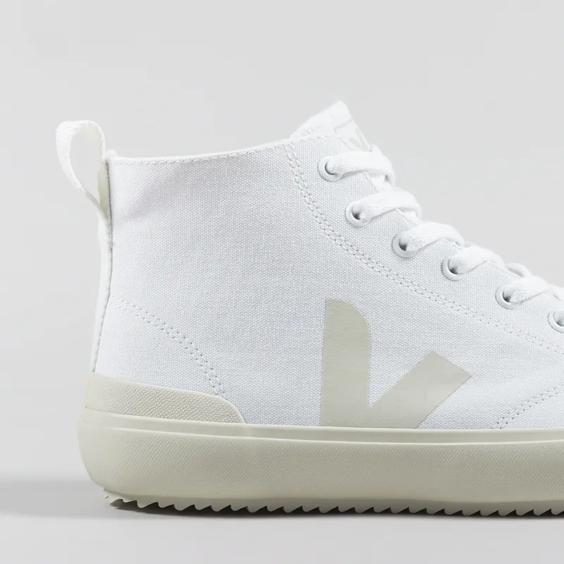 Veja Nova High Top Canvas Shoes White Pierre-5
