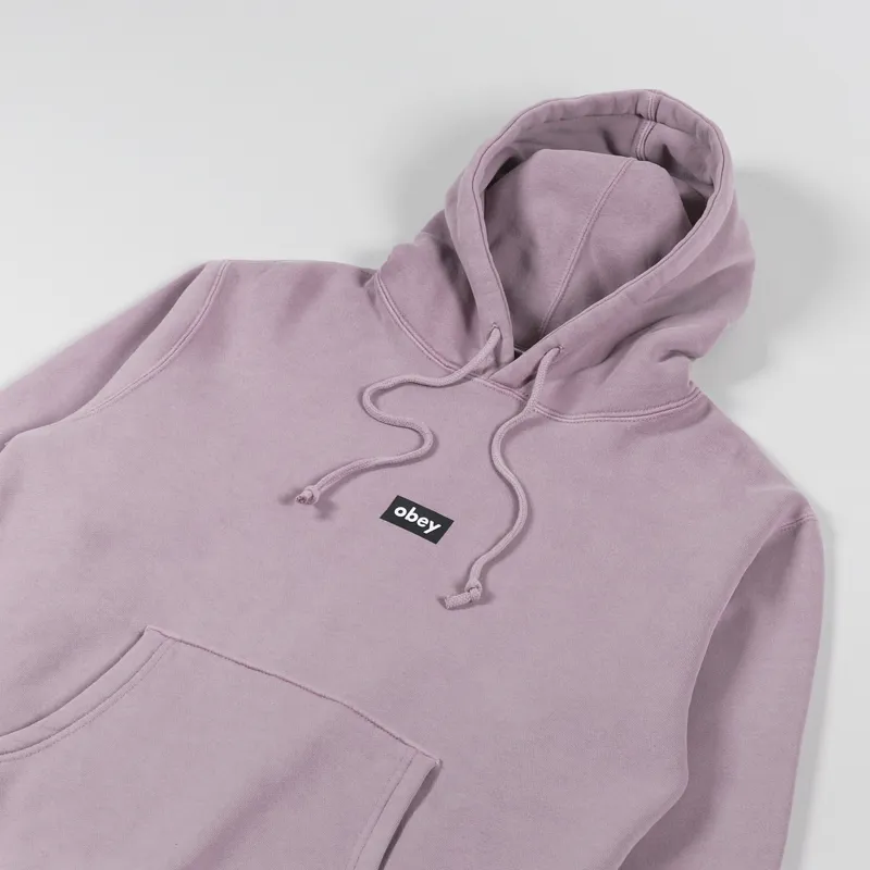 Obey Black Bar Hoodie Lilac Chalk-2