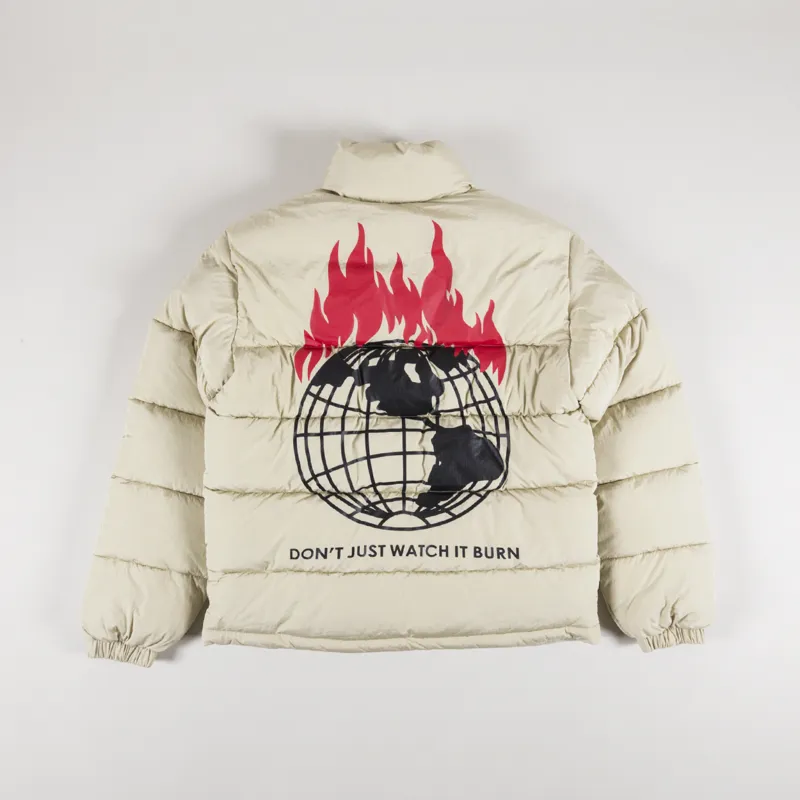 Napapijri x Obey Down Puffer Jacket Beige-2