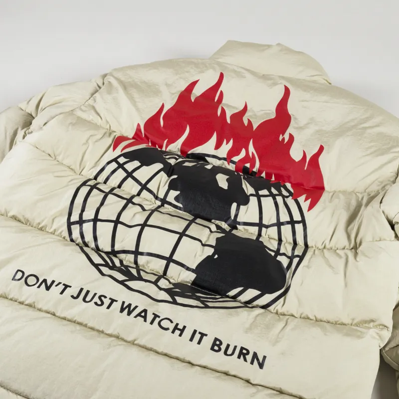 Napapijri x Obey Down Puffer Jacket Beige-3