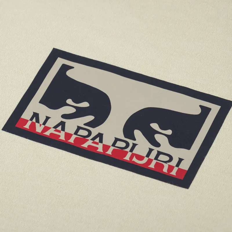 Napapijri x Obey Logo T Shirt Beige-2