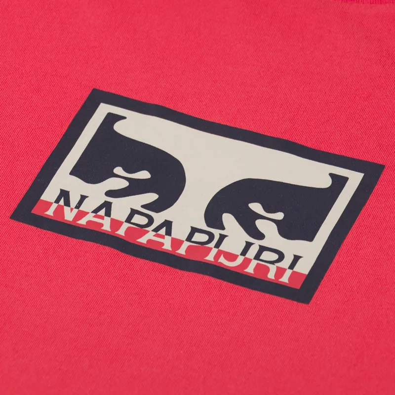 Napapijri x Obey Logo T Shirt Red -2