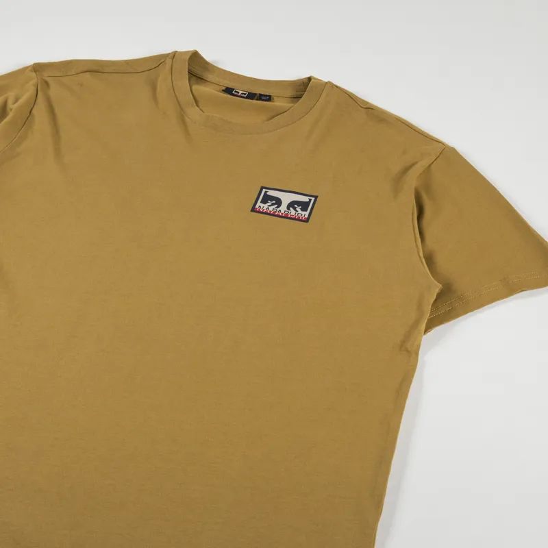 Napapijri x Obey Graphic Print T Shirt Beige Bistre-3