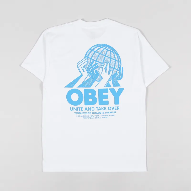 Obey Unite T Shirt White