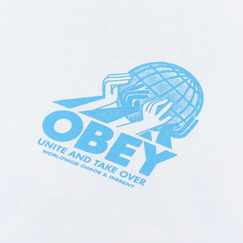 Obey Unite T Shirt White-5