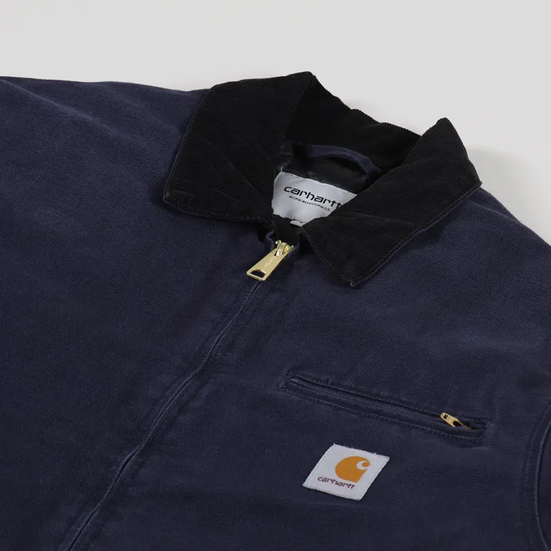 Carhartt WIP OG Detroit Jacket Dark Navy Black-3