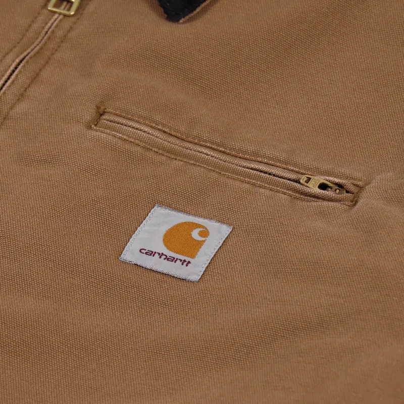Carhartt WIP OG Detroit Jacket Hamilton Brown Black-7