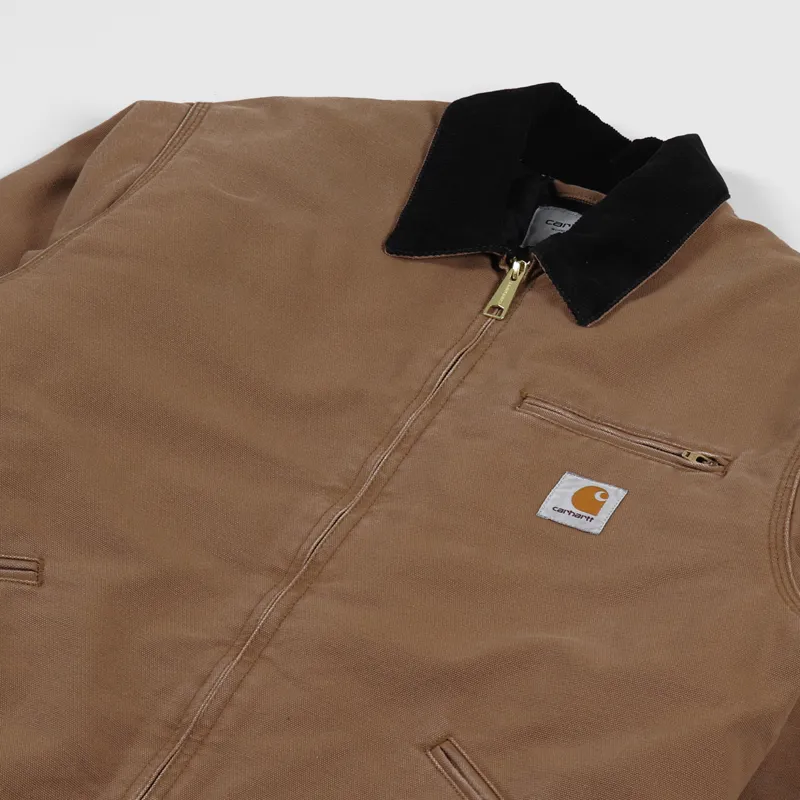 Carhartt WIP OG Detroit Jacket Hamilton Brown Black-3
