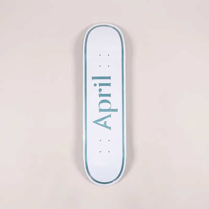 April Skateboards OG Logo Deck Blue 8.25 Inch