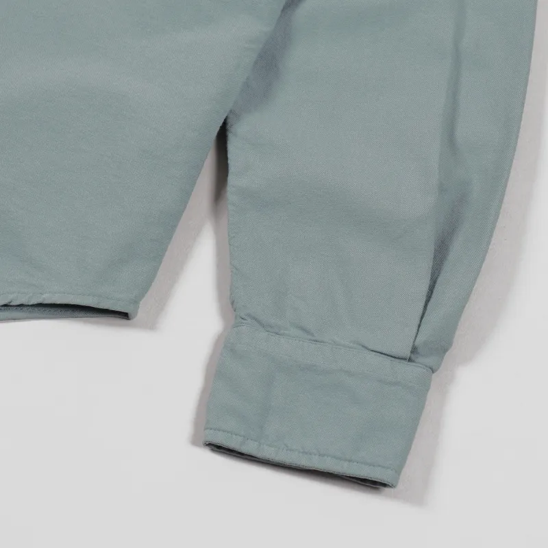 Colorful Standard Organic Button Down Shirt Steel Blue-4