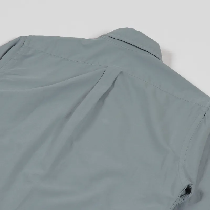 Colorful Standard Organic Button Down Shirt Steel Blue-3