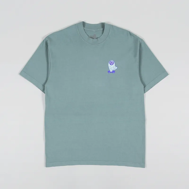 The Quiet Life Owl T Shirt Green-1