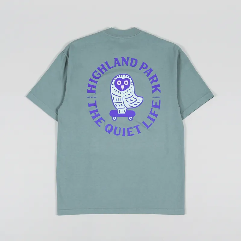 The Quiet Life Owl T Shirt Green