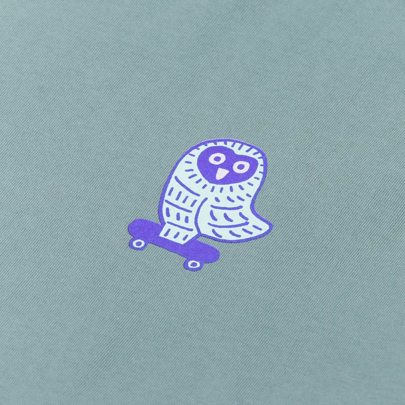 The Quiet Life Owl T Shirt Green-5