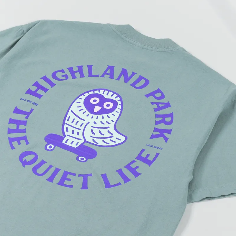 The Quiet Life Owl T Shirt Green-2