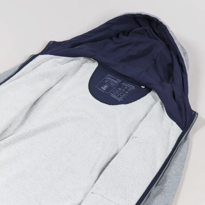 Patagonia P-6 Label French Terry Full-Zip Hoodie Feather Grey-4