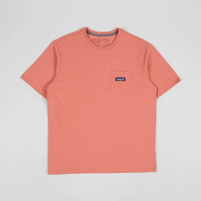 Patagonia P-6 Label Pocket Responsibili-Tee Coho Coral