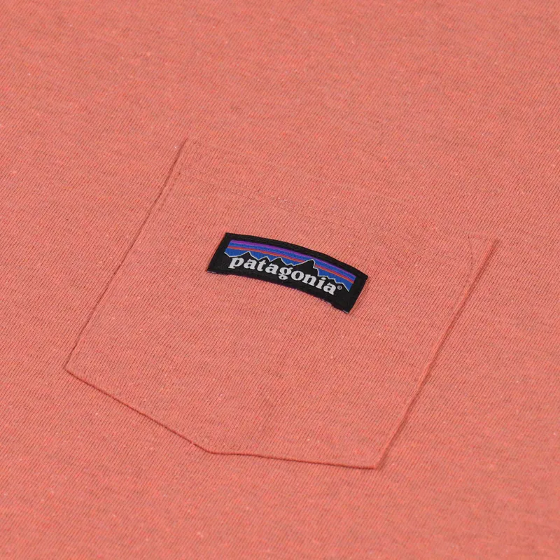 Patagonia P-6 Label Pocket Responsibili-Tee Coho Coral-2
