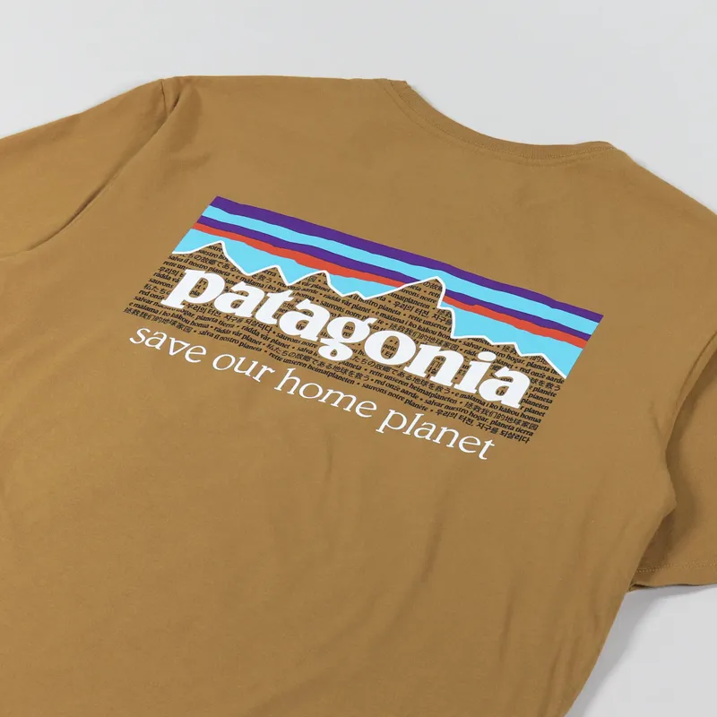Patagonia P-6 Mission Organic T Shirt Oaks Brown-2