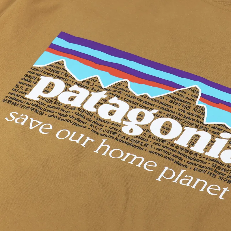 Patagonia P-6 Mission Organic T Shirt Oaks Brown-4