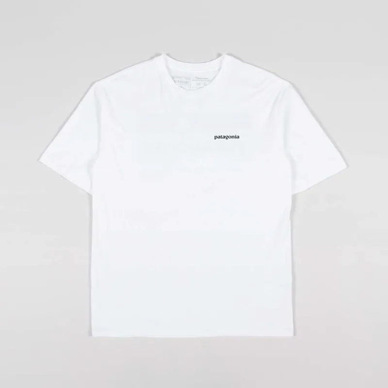 Patagonia P-6 Mission Organic T Shirt White-1