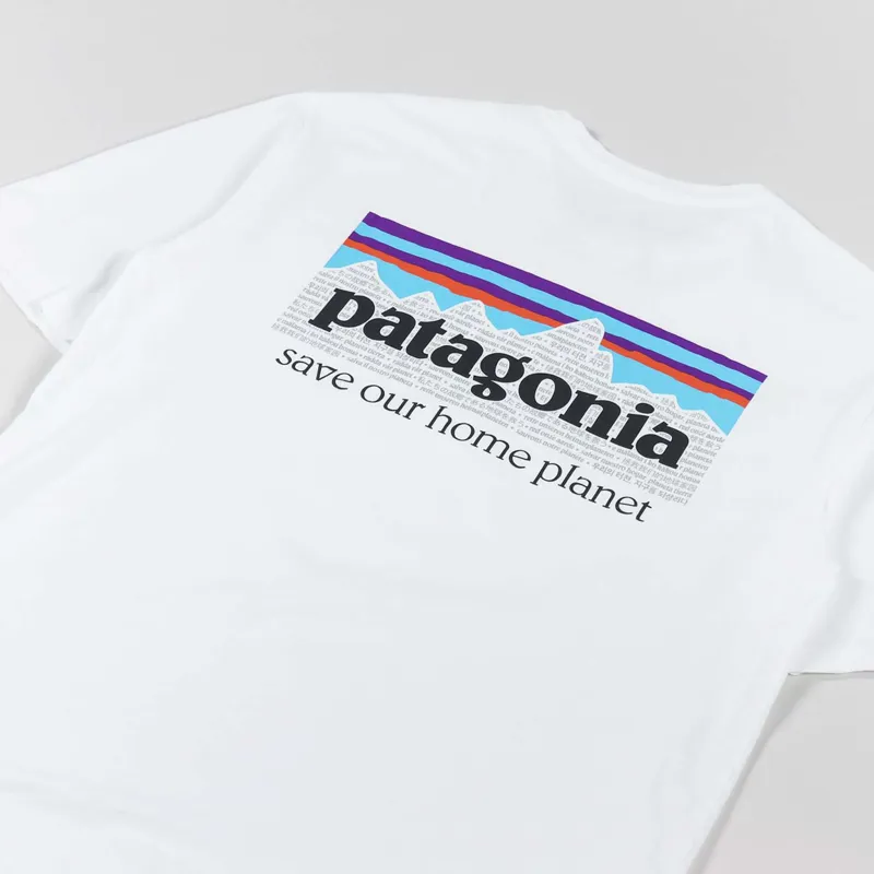 Patagonia P-6 Mission Organic T Shirt White-2